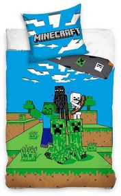 Minecraft Ambush lenjerie de pat 140×200cm, 70×90 cm