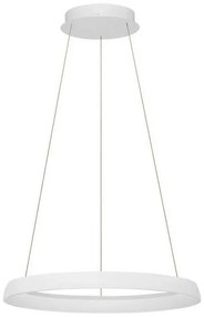 Lustra circulara aluminiu alb LED CCT OVIA 60cm