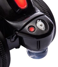 AIYAPLAY Moto portdră pentru copii moto draisienne cu muzică și bule, roti late pentru copii de 2-5 ani 80 x 35,5 x 42 cm negru | Aosom Romania