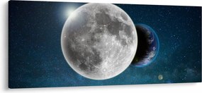 Tablou - Pământul în eclipsa de lună (120x50 cm)