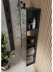 Dulap de baie gri antracit 31x144 cm Vasio – Germania