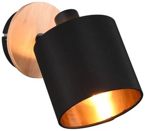 Spot negru/în culoare naturală ø 12 cm Tommy – Trio