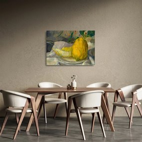 Tablou pe sticlă - French 19th Century, Melon and Lemon, reproducere (70x50 cm)