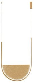 Lustra design modern LED DECO auriu/ sampanie