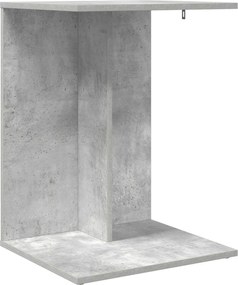 vidaXL Masă laterală Gri din beton 45 x 40 x 62,5 cm Lemn compozit