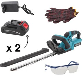 Trimmer pentru gard viu fără fir 18,5V - două baterii, încărcător