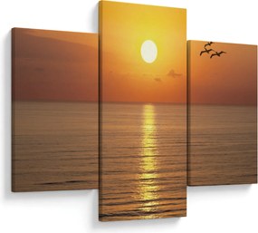 Tablou - Apus de soare peste ocean (90x60 cm)