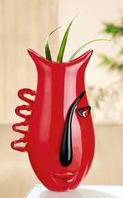 Vaza RED VISTA, sticla, 18x12x33 cm