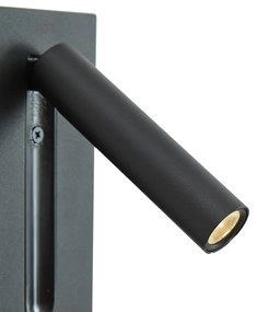 Lampă de perete modernă neagră incl. LED - Plaza