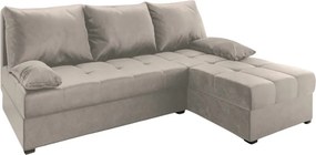OFERTA Canapea de colt extensibila crem ZENA, reversibila calitatea a II-a