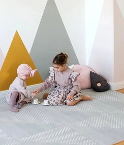 Covor puzzle nontoxic Grey Classic Dots