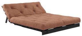 Canapea variabilă Karup Design Roots Black/Clay Brown