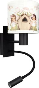 Brilagi - Lampă LED Flex. BOBO 1xE27/25W/230V + LED/3W neagră/albă/roz/zâne