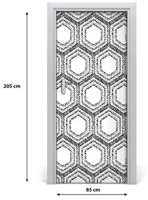 Autocolante pentru usi fundal geometrică