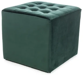 Taburet verde LORI VELVET