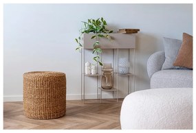 Veioză albă LED cu abajur din sticlă (înălțime 19,5 cm) Alton – House Nordic