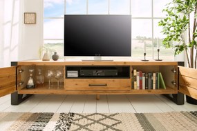 Comoda TV design industrial Thor 200cm, stejar salbatic