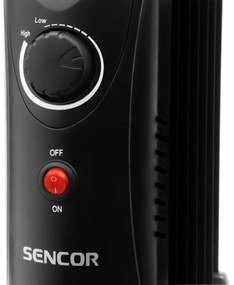 Sencor - Radiator cu ulei, 7 secțiuni, 700W/230V, negru