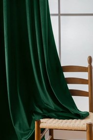 Draperie opaca verde inchis VELVET 140x250 cm Agatat: Rejansa