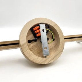 Lustră aplicată Brilagi ANTHONY 3xE14/40W/230V stejar/negru