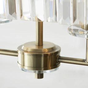 Endon 110539 - Candelabru cu lanț CHESTERFIELD, 4xE14/6W/230V, alamă