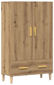 vidaXL Dulap înalt, Stejar artizanal, 70x31x115 cm, lemn compozit
