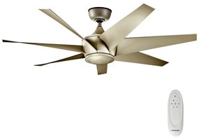 Ventilator de tavan LEHR d. 137 cm IP44 Kichler KLF-LEHR2-54-AS + telecomandă