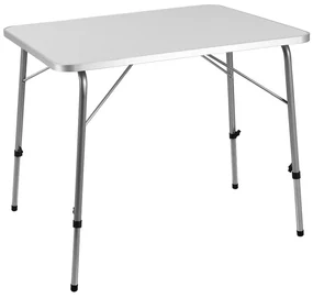 Casaria Masă de camping pliabilă FOKA, 80x54x51-70cm, alb