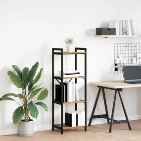 vidaXL Bibliotecă stejar artizanal 40 x 30 x 118 cm Lemn și oțel
