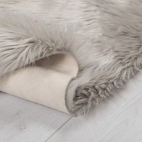 Covor Flair Rugs Sheepskin, ⌀ 120 cm, gri