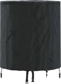 vidaXL Copertă pentru masă Simplu Negru 62 x 62 x 70 cm țesătură