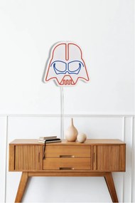 Decoratiune luminoasa LED de perete Darth Vader Rosu 38x36x2 cm