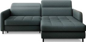 Colțar verde prăfuit extensibil/cu spațiu de depozitare cu tapițerie din catifea (cu colț pe partea dreaptă/cu șezlong) Gomsi – ELTAP