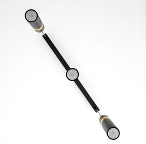 Lustră pe cablu Jupiter 2004 ALAS 3xGU10/10W/230V negru/auriu