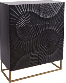 Dulap din lemn Scorpion 120cm Mango, negru