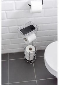 Suport pentru hârtie igienică argintiu din oțel cromat – Wenko