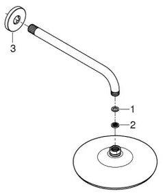 GROHE TEMPESTA 210 – cap de duș 286 mm, crom lucios (26412000)
