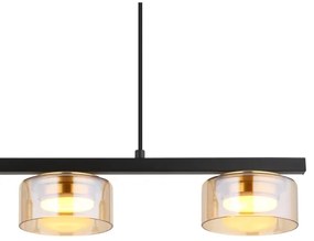 Lustră LED pe cablu Globo 16055-3HG HIGGINS 3xGX53/6W/230V fumuriu/maro
