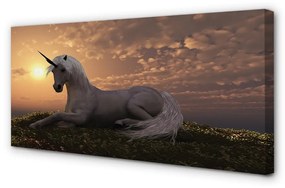 Tablouri canvas apus de soare de munte Unicorn