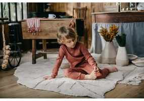 Coș de jucării pentru copii bej din material textil ø 33x38 cm Mama Mushroom – Lorena Canals