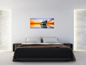Tablou - Zori peste un naufragiu (120x50 cm)
