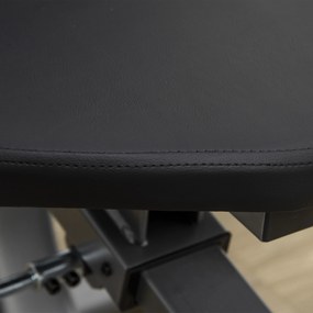 HOMCOM Bicicletă de Exerciții Înclinată Orizontală cu 8 Nivele de Rezistență, Monitor LCD și Scaun Reglabil, 122-137x62x103 cm, Gri | Aosom Romania