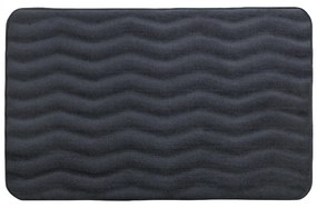 Covor de baie cu spumă de memorie Wenko Anthracite, 80 x 50 cm, gri antracit