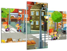 Tablou - Orășelul copiilor (90x60 cm)