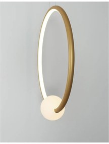 Lustra LED dimabila cu telecomanda design modern Celia auriu