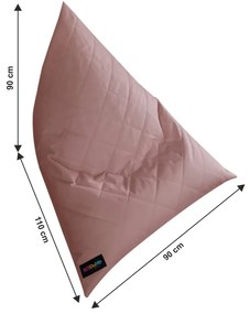 Fotoliu tip sac, material textil roz deschis, VETOK