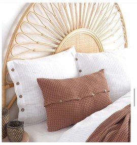 Lenjerie de pat albă din bumbac ranforcé pentru pat dublu/extinsă 240x220 cm Como Striped – Mila Home Luxury