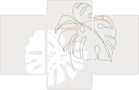 Tablou - Linia de artă monstera N⁰2 (90x60 cm)