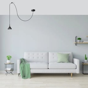 Lustră pe cablu ETNA 1xGX53/15W/230V negru