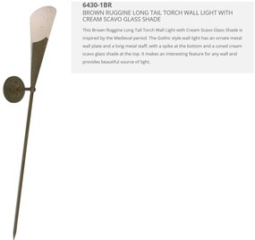 Aplica perete stil gotic Wall 6430-1BR SRT